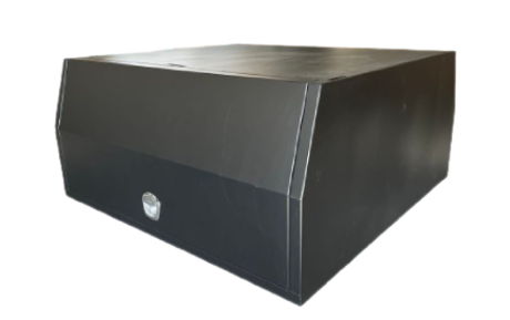 1800mm Long Ute Canopy Standard Floor Black – 1800x1770x850mm Aluminium Canopy