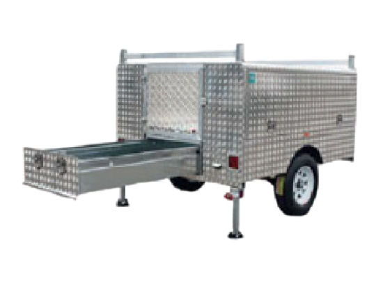 7X6 Mechanic Brakes Enclosed Trailer WT-UTE-D – 2100x1800x1150mm Aluminium
