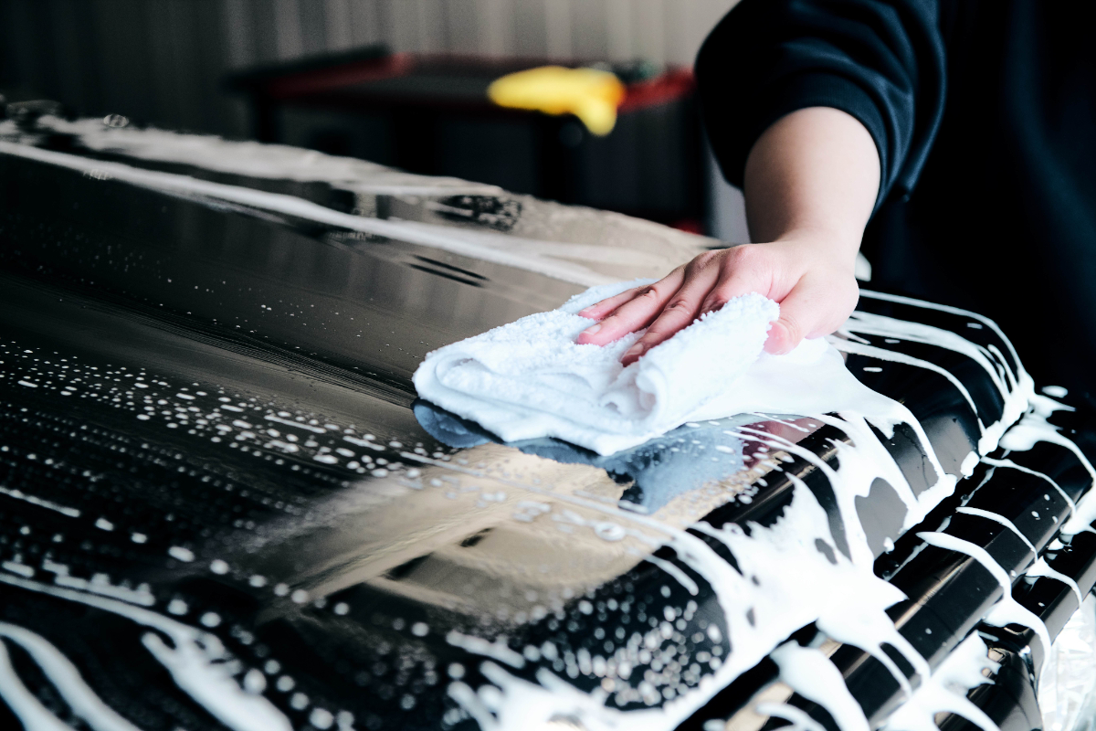 純水手洗い洗車 1