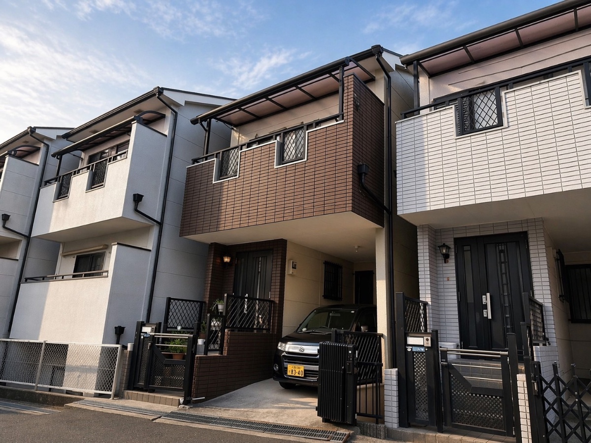 東大阪市善根寺町の住宅街