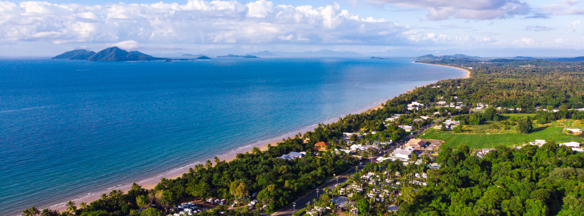 Mission Beach aerial view