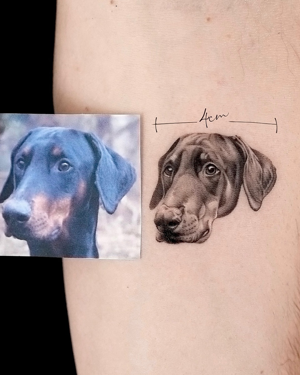 Pet portrait tattoo work 4 Tattoo work 4