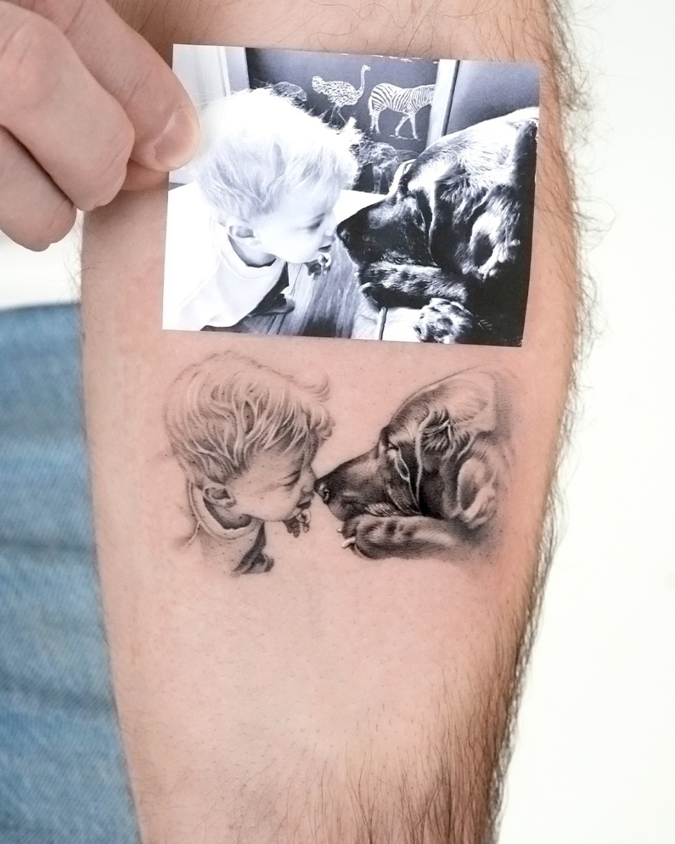 Pet portrait tattoo work 3 Tattoo work 3