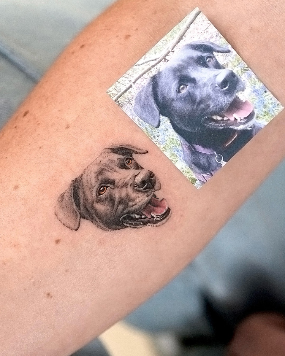 Pet portrait tattoo work 5 Tattoo work 5