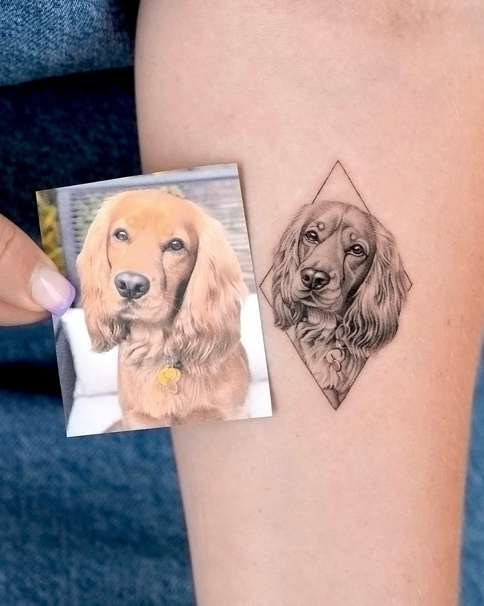 Pet portrait tattoo work 8 Tattoo work 8