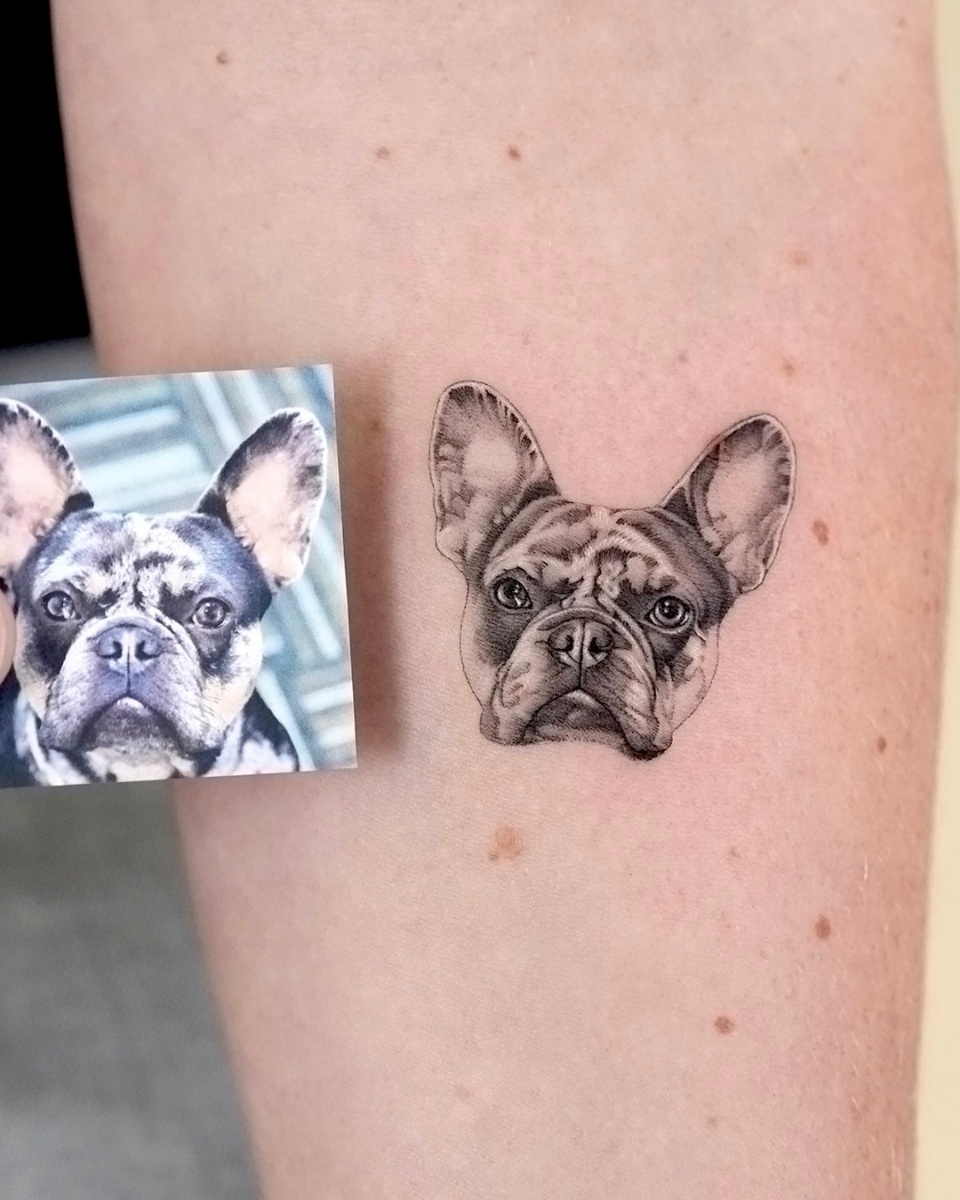 Pet portrait tattoo work 1 Tattoo work 1