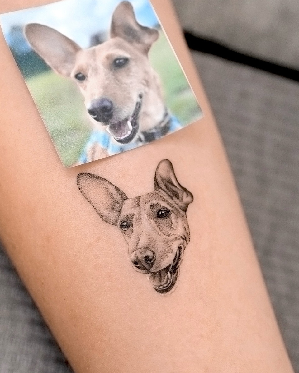 Pet portrait tattoo work 12 Tattoo work 12