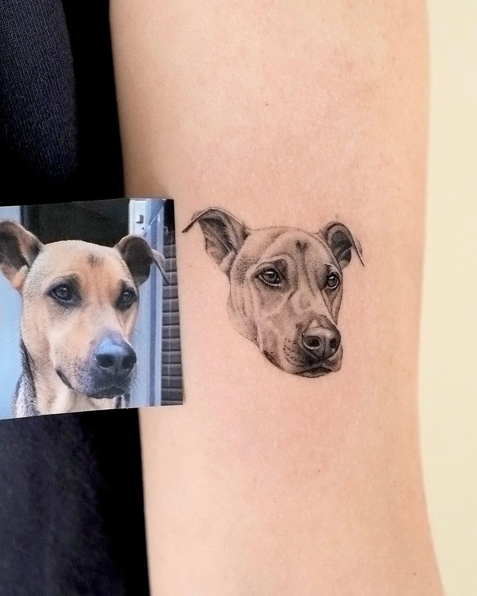Pet portrait tattoo work 10 Tattoo work 10