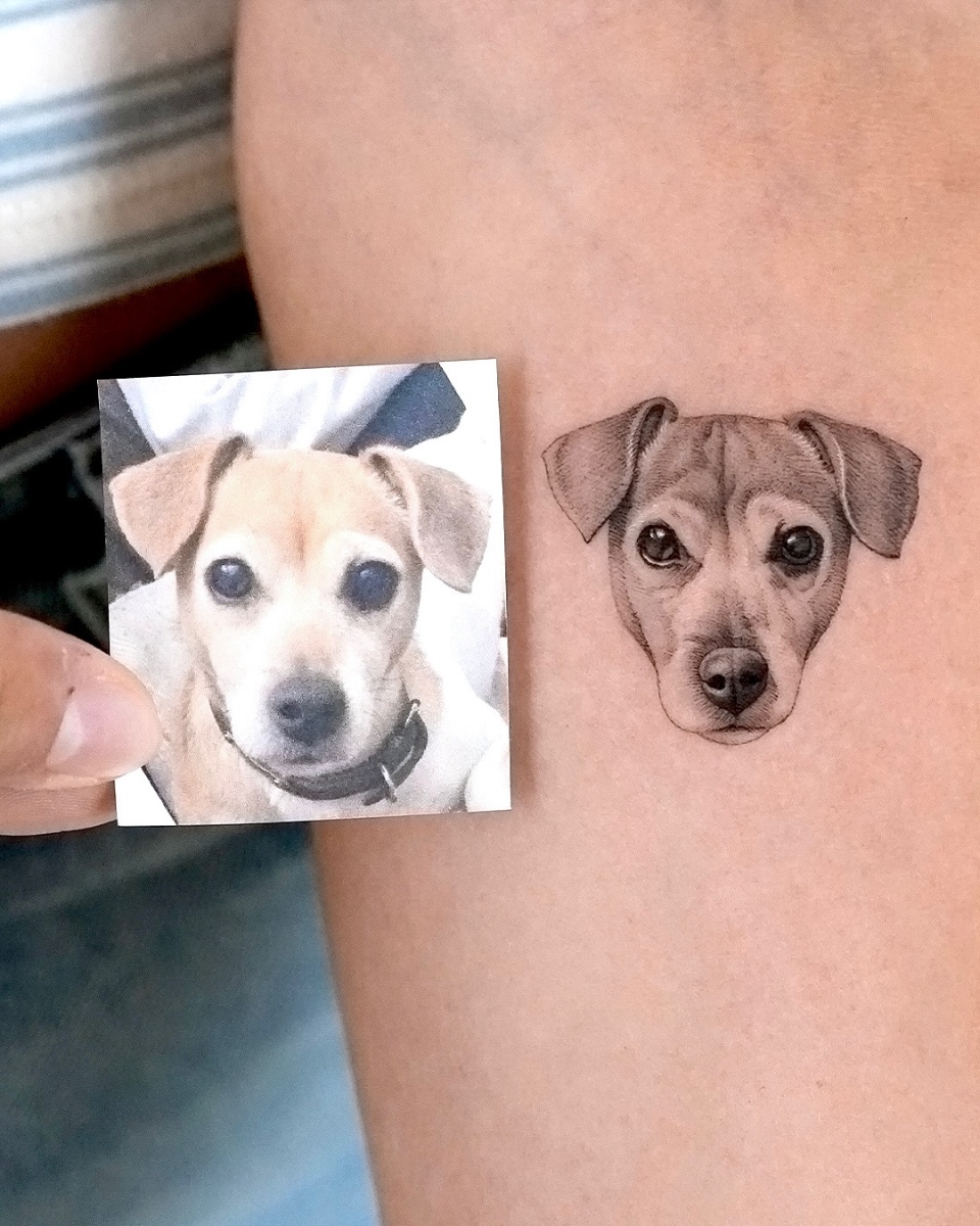 Pet portrait tattoo work 6 Tattoo work 6