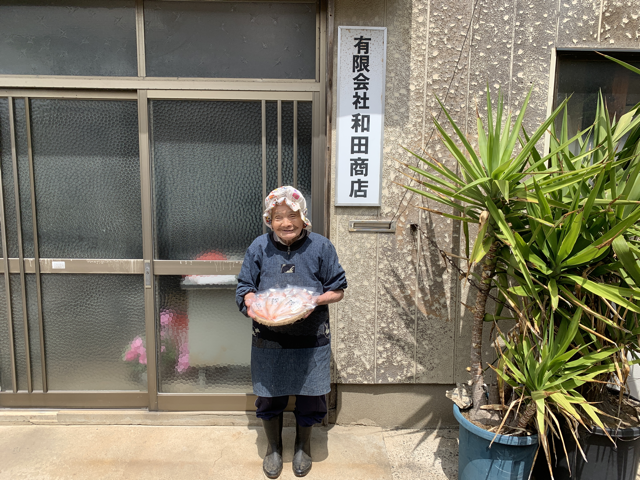 天日干しの様子