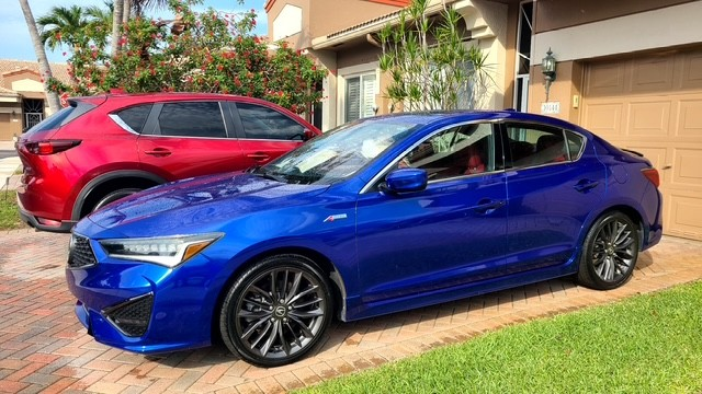 Blue Sports Car - Premium Finish