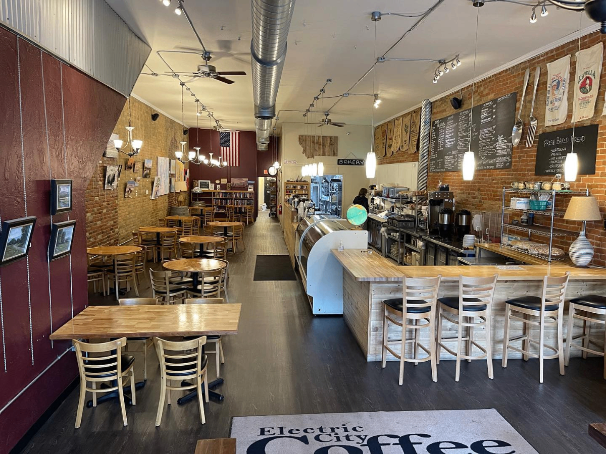 Inside Electric City Coffee