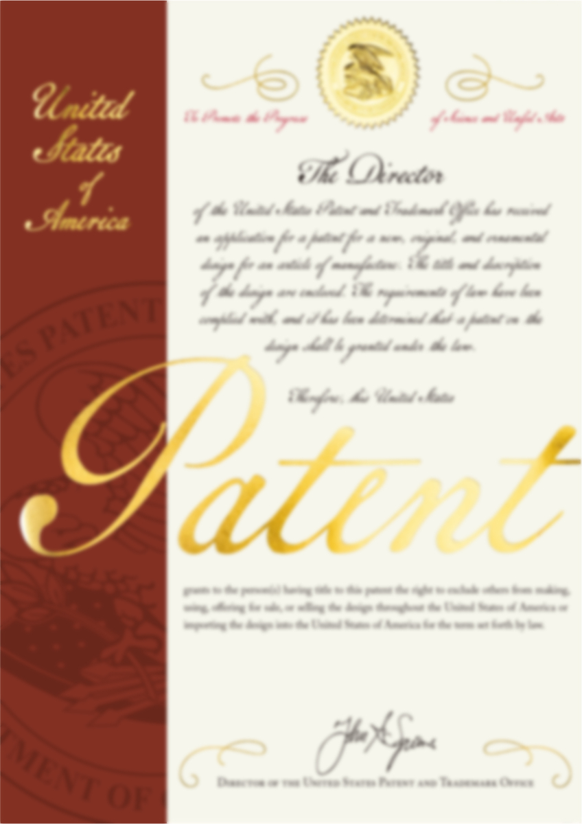 Roller blind cover design(United States Patent)