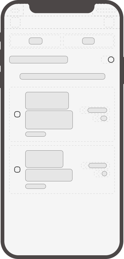 Planner wireframe