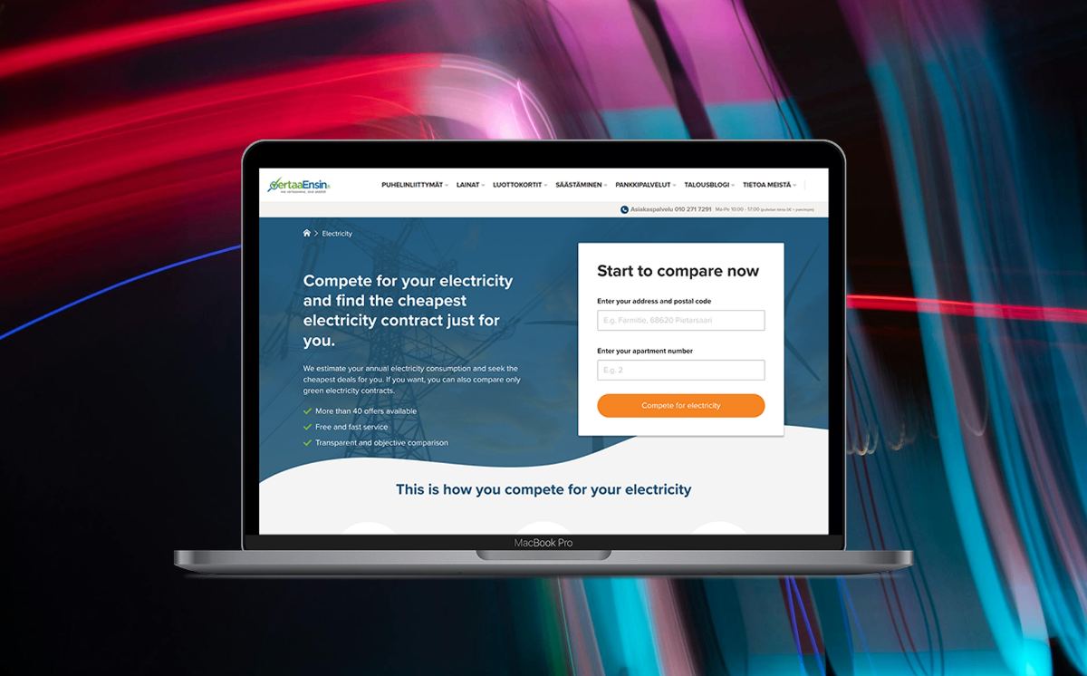 Electricity Comparison - Comparison website