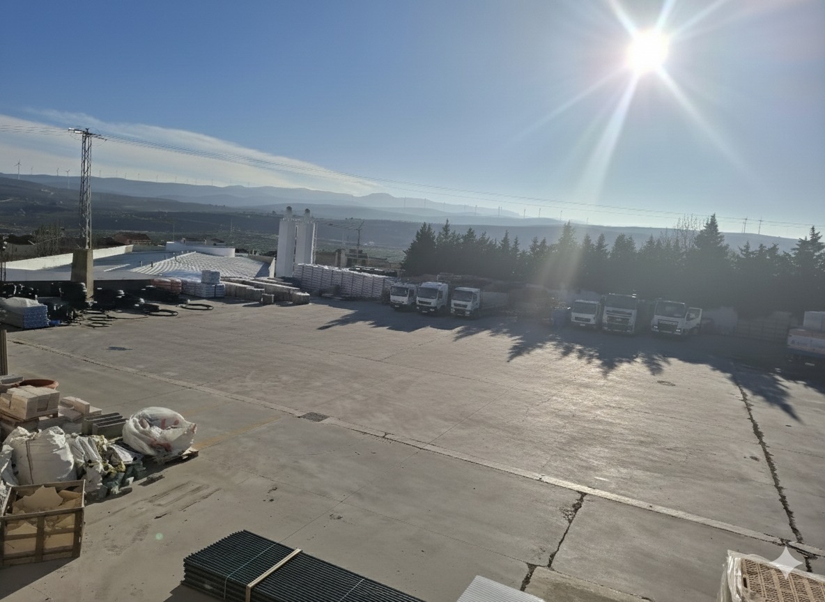 Carpa industrial para almacén de materiales de construcción en Granada