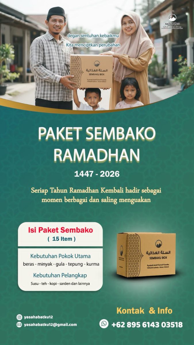 Paket Sembako Ramadhan 1447 - Yayasan Asahabah