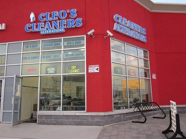 Cleo Dry Cleaners storefront in Scarborough
