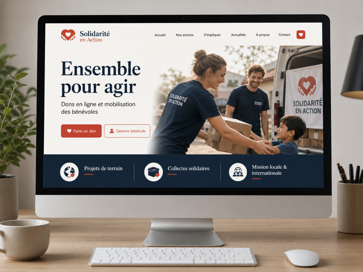 Solidarité en Action — site proposé