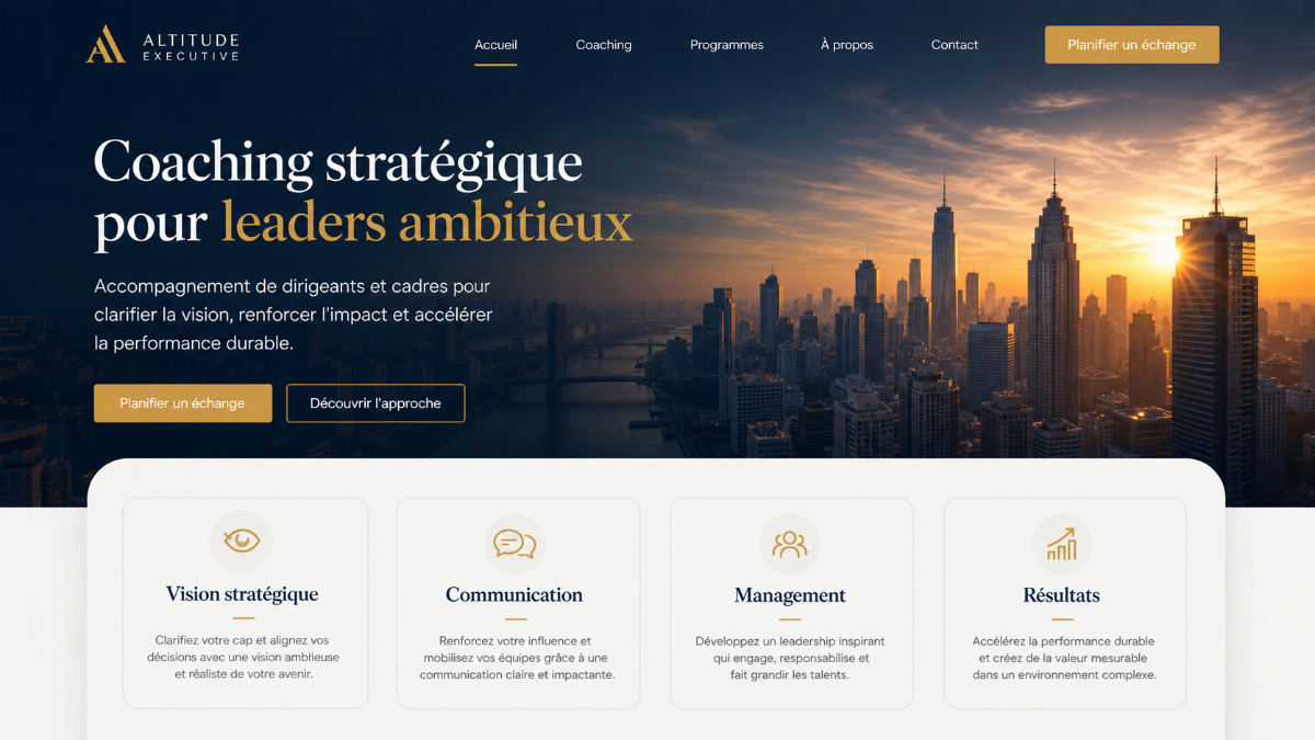 Performance Executive — desktop 2