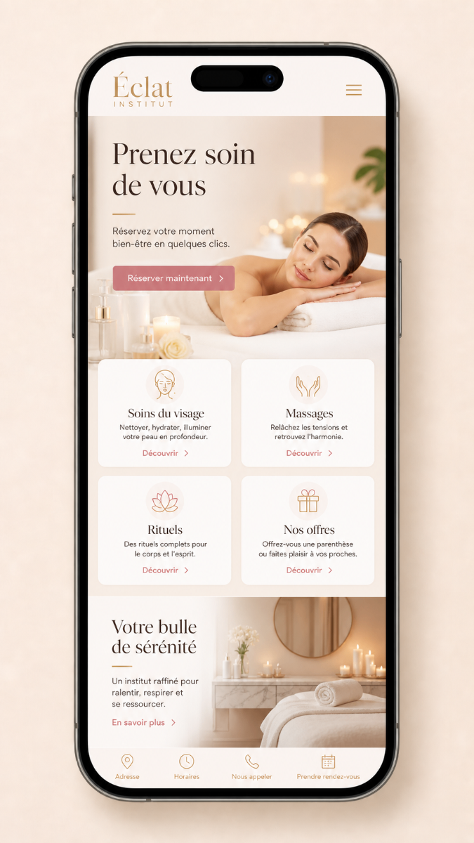Éclat Institut — mobile 1
