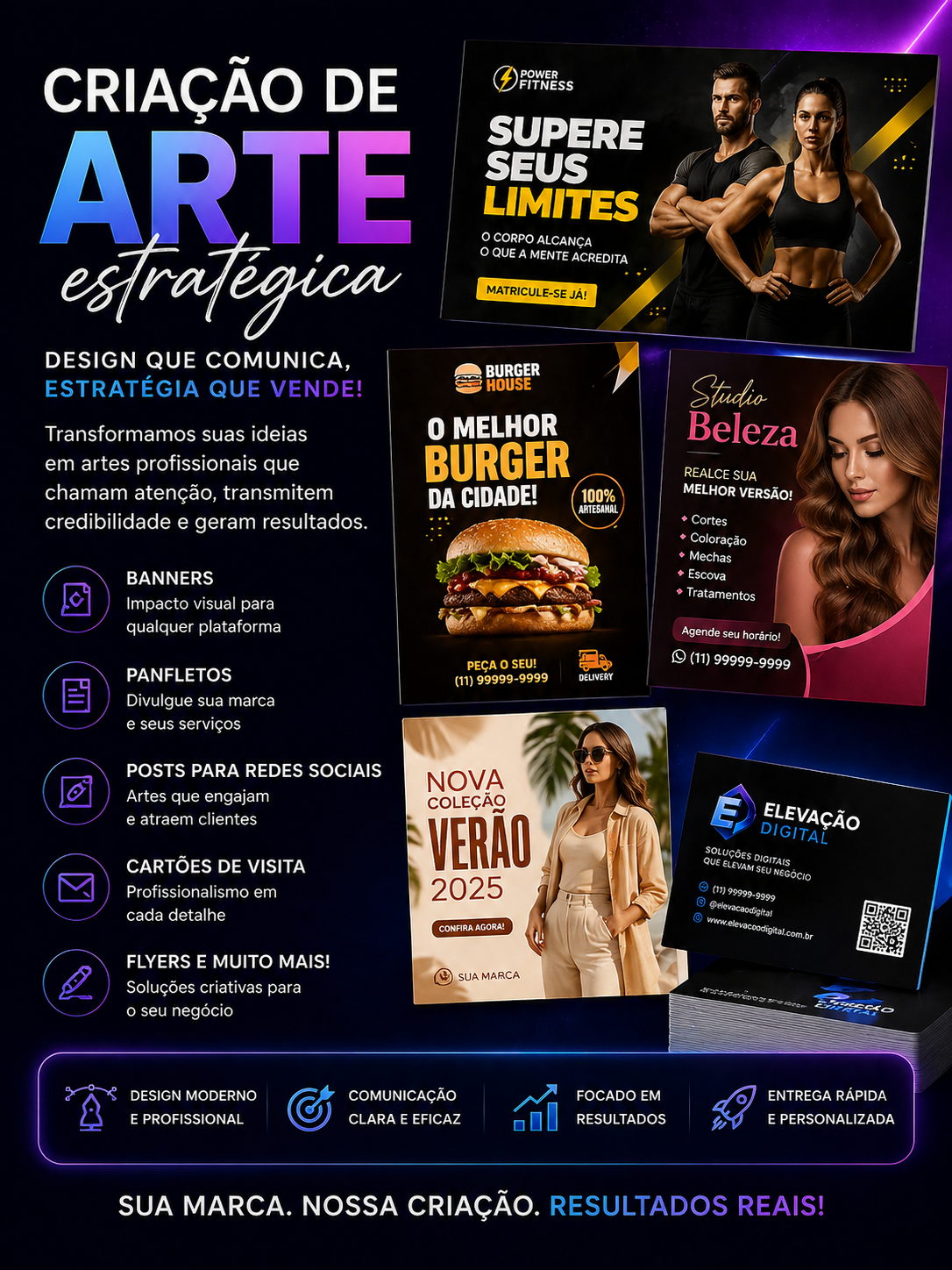 Criação de Artes para Produtos e Serviços