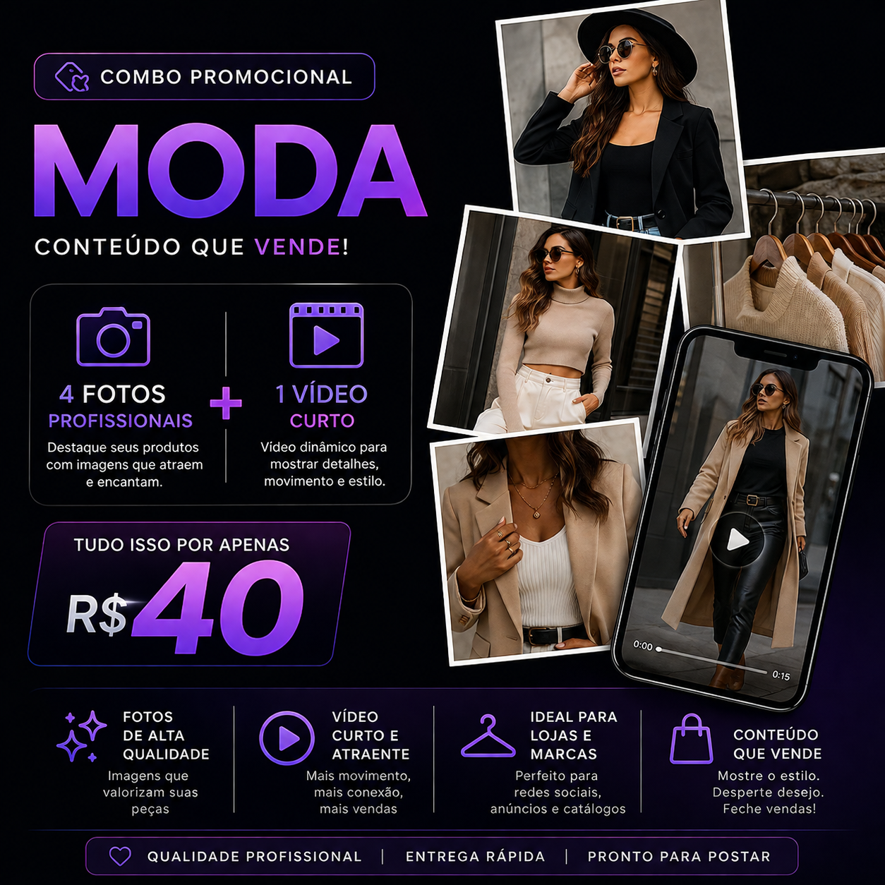 Combo Promocional – Moda