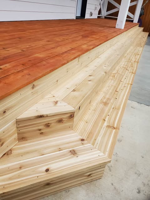 Stained Deck Construction