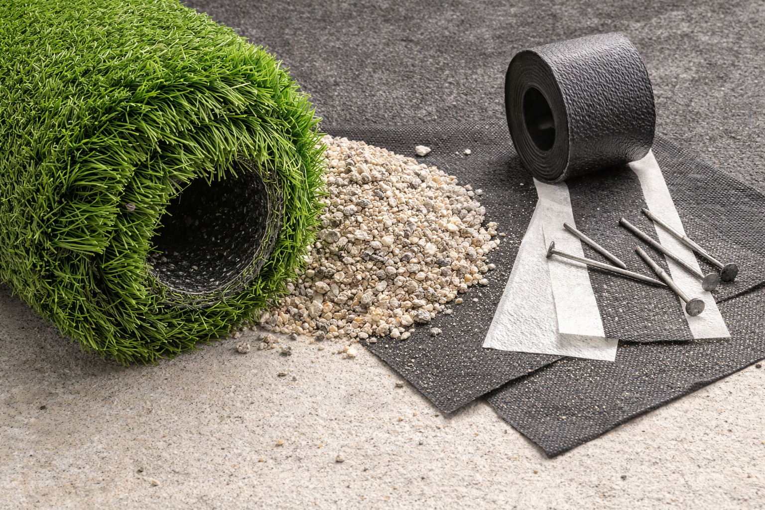 Artificial Turf Installation Layers