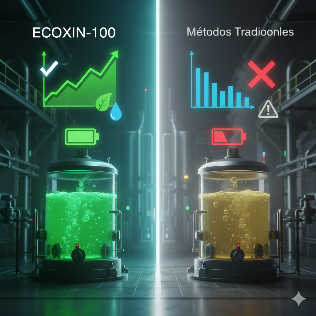 Comparación ECOXIN-100 vs métodos tradicionales
