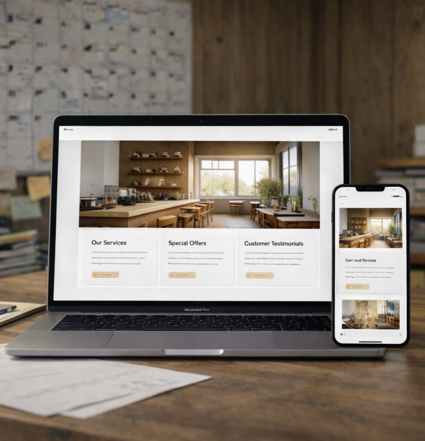 Local business storefront