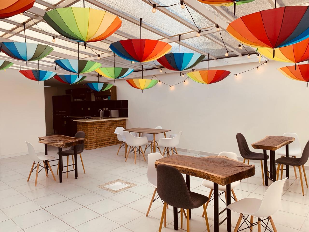 Terraza con vista a la ciudad