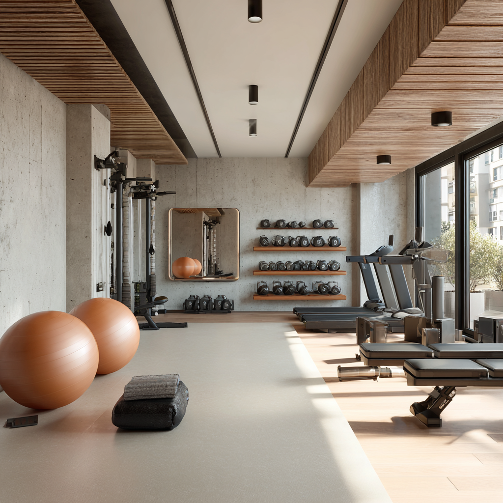 Home gym Mallorca - Wellness zone BONAIRE4 Private gym design Mallorca - Premium fitness equipment