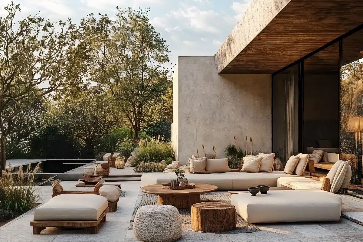 Luxury interior design in Palma de Mallorca - Contemporary living room with sea views