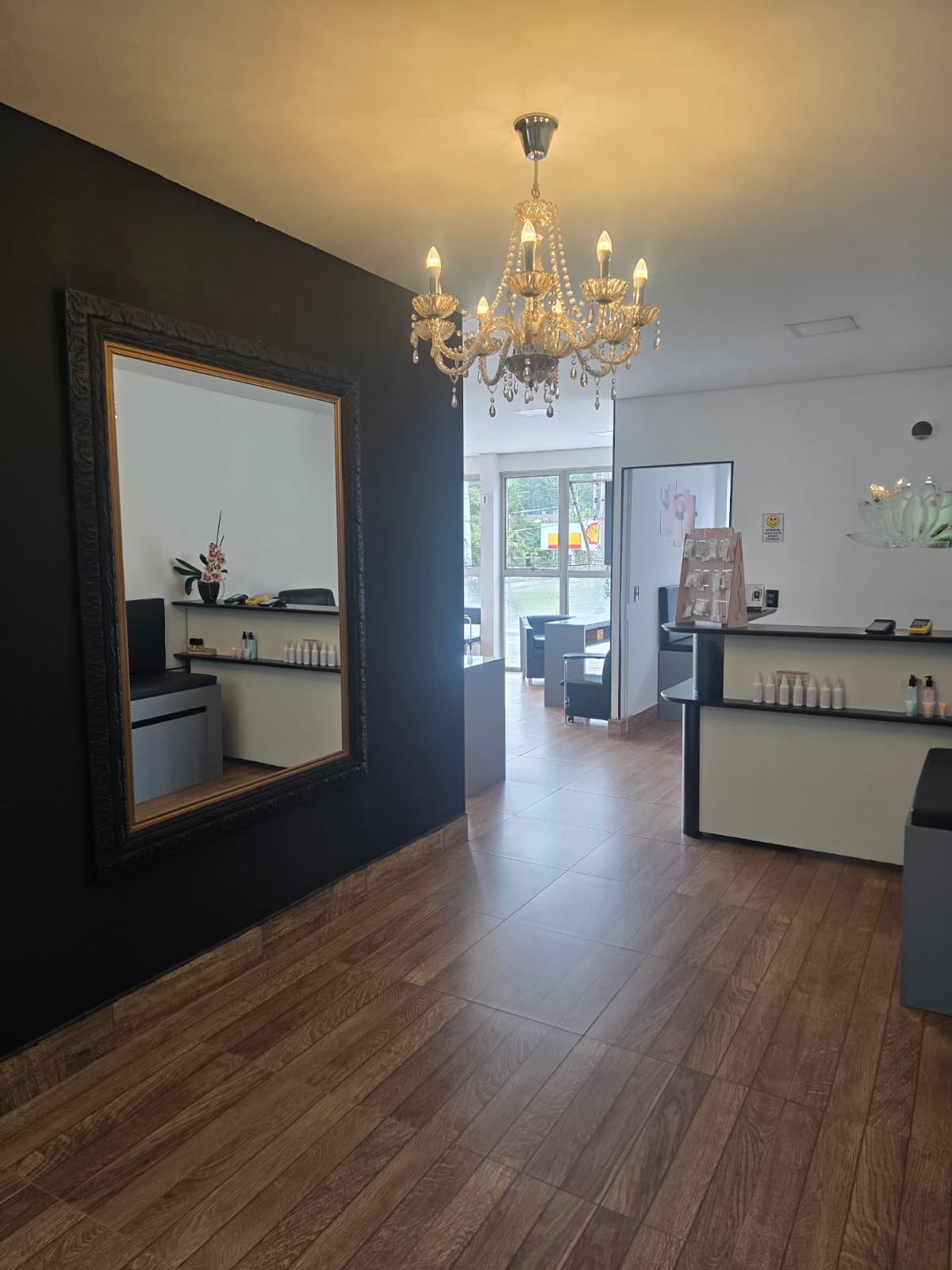 Recepção do salão