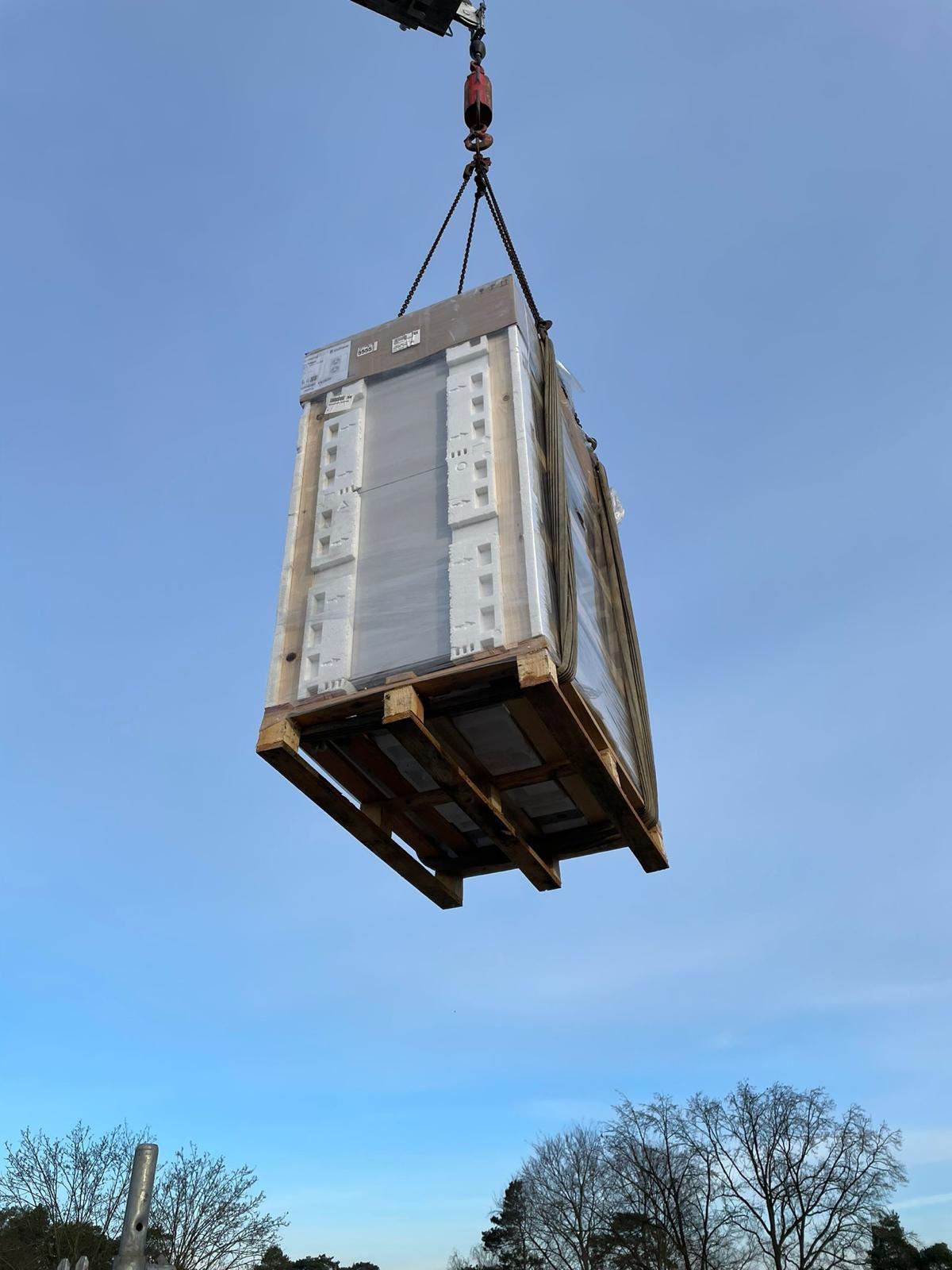 Fertiggestellte Wärmepumpenanlage