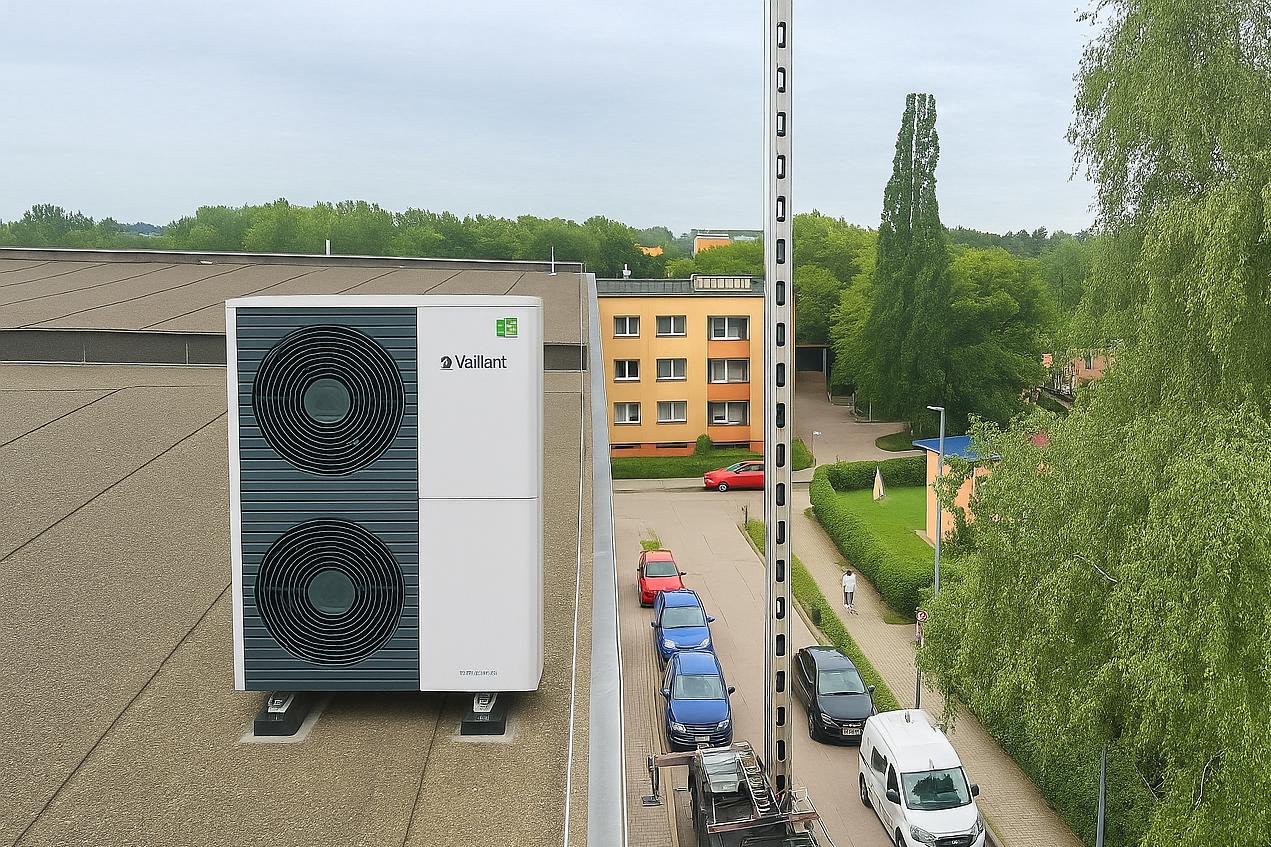 Technisches Team bei der Installation