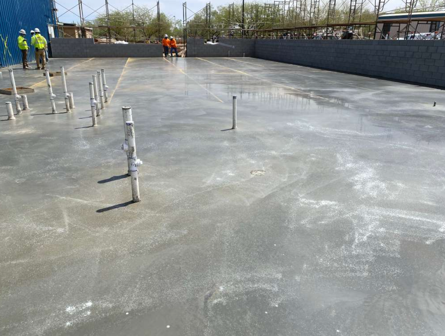 Concrete craftsmanship in action