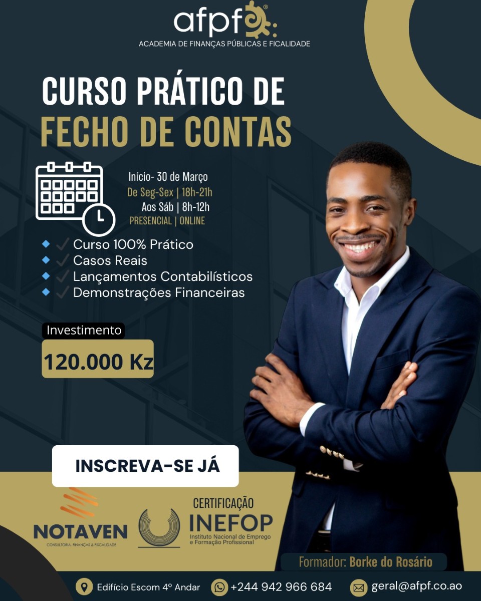 Curso Prático de Fecho de Contas - Borke do Rosário