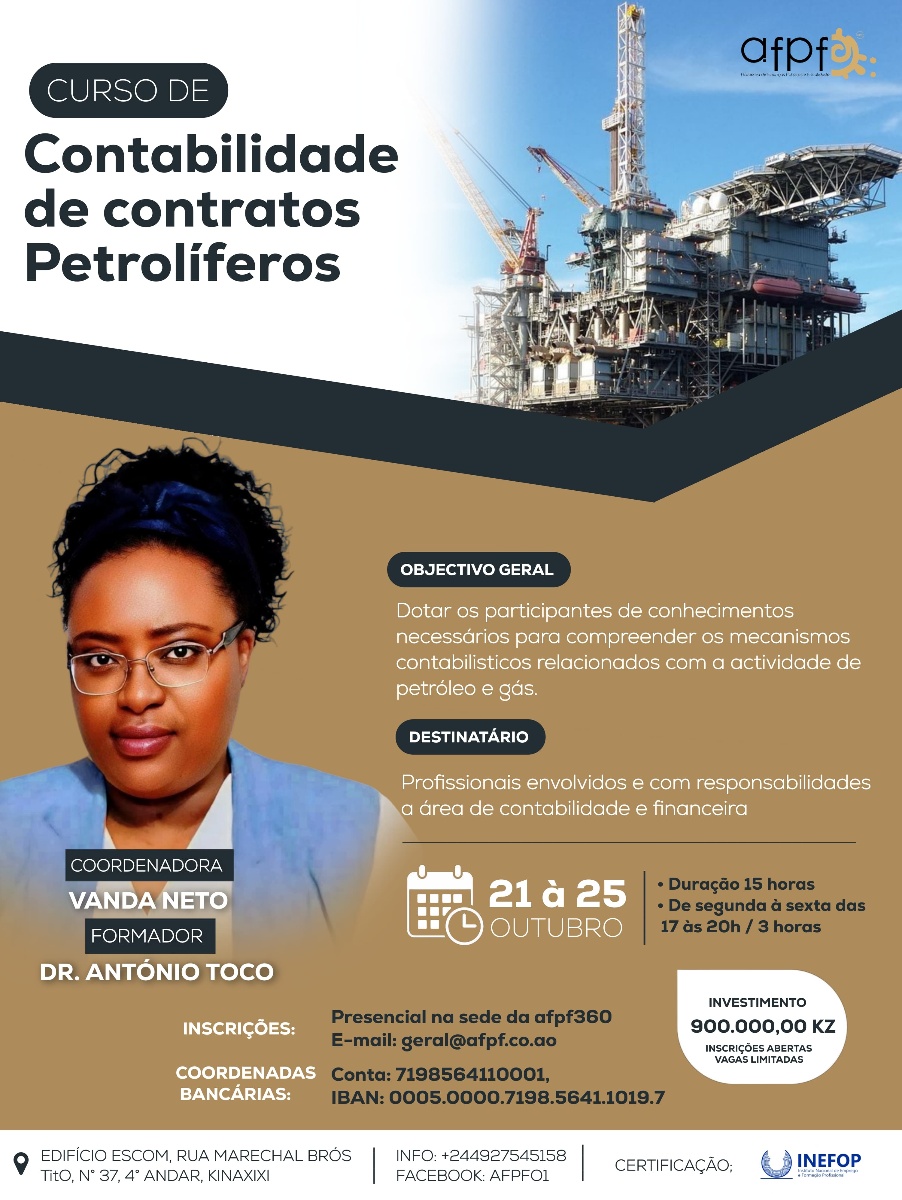 Curso de Contabilidade de Contratos Petrolíferos - Vanda Neto