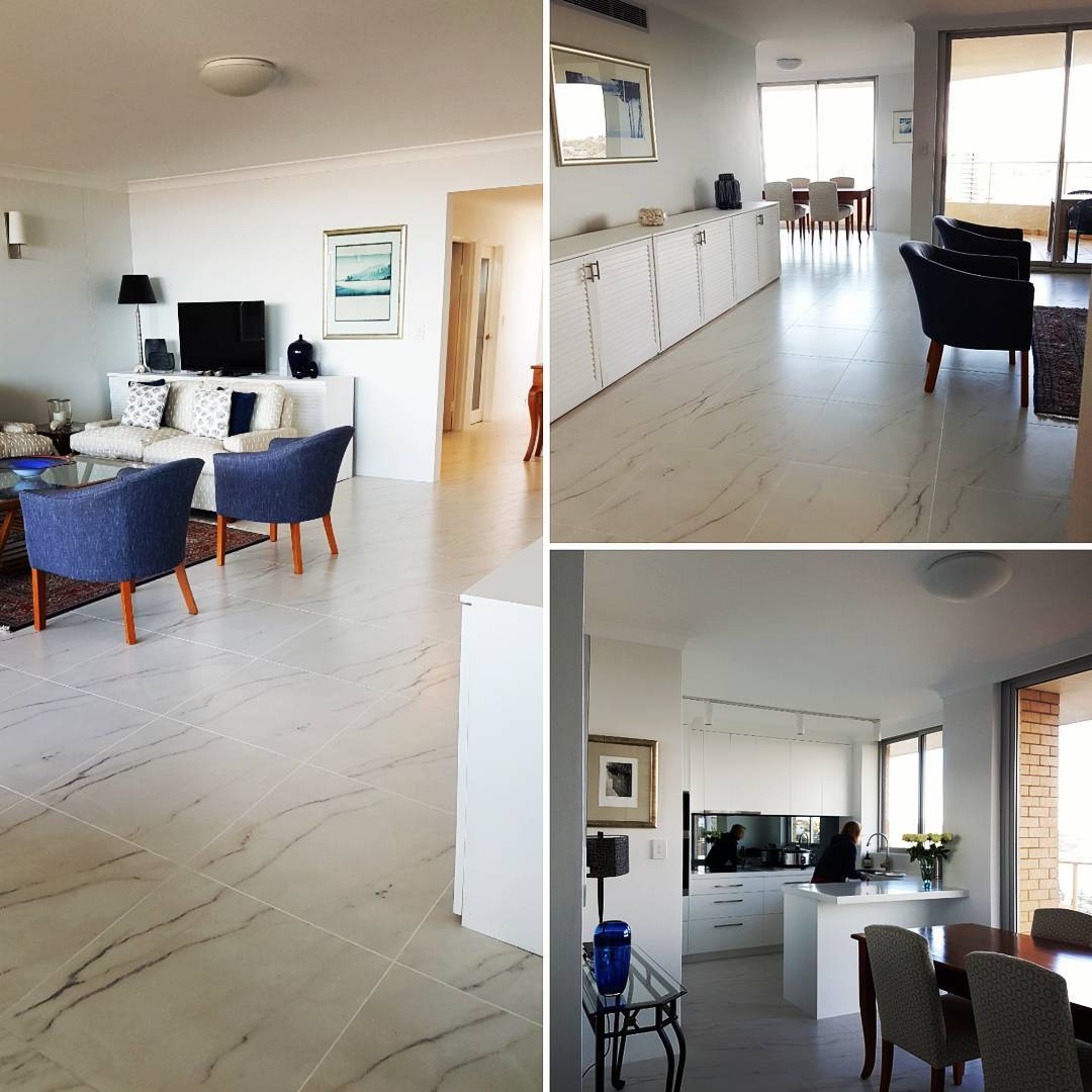 Scope Tiling travertine floor tiling hallway Sydney