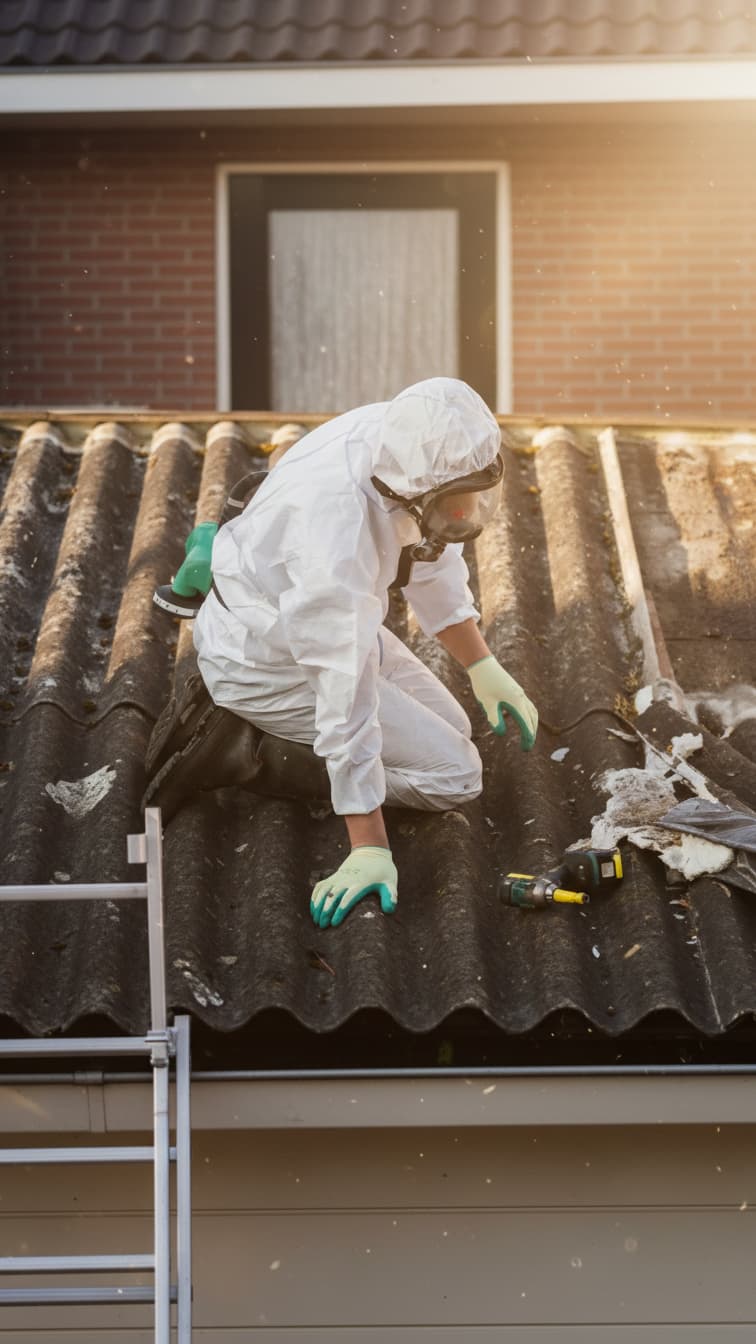 Asbest dak identificatie