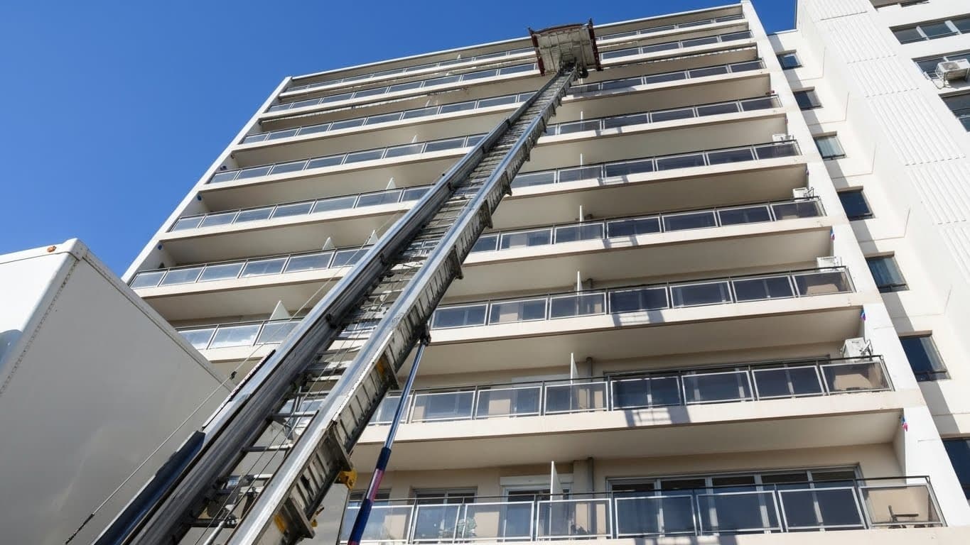 Verhuislift in actie