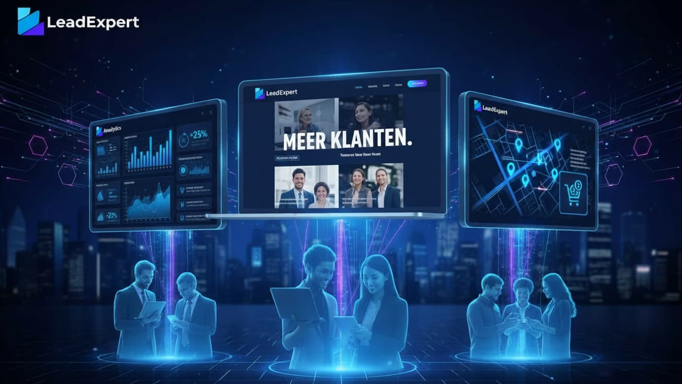 Website dashboard met analytics en automatisering