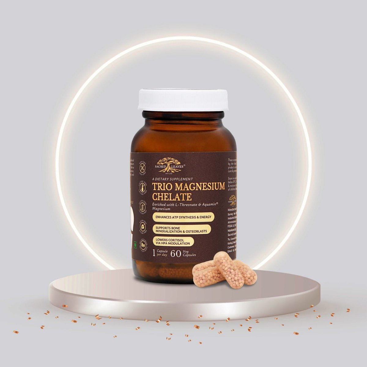 Трио Магний хелат Sacred Leaves