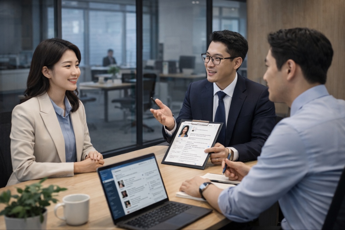 Professional business meeting