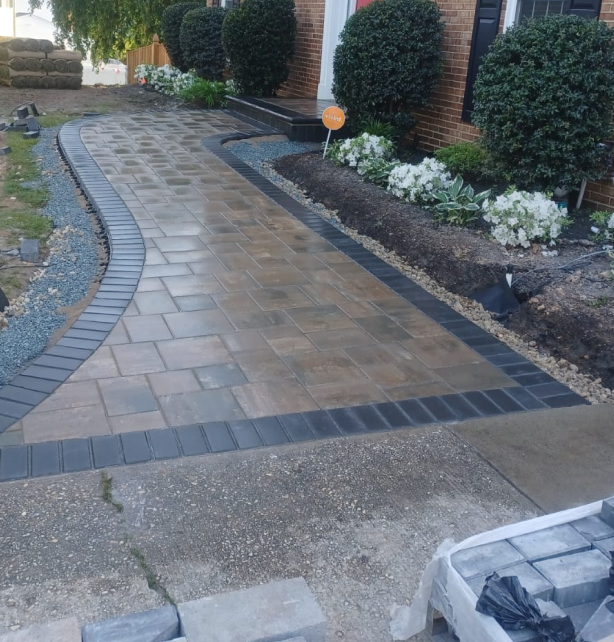 Professional Paver Walkway Installation