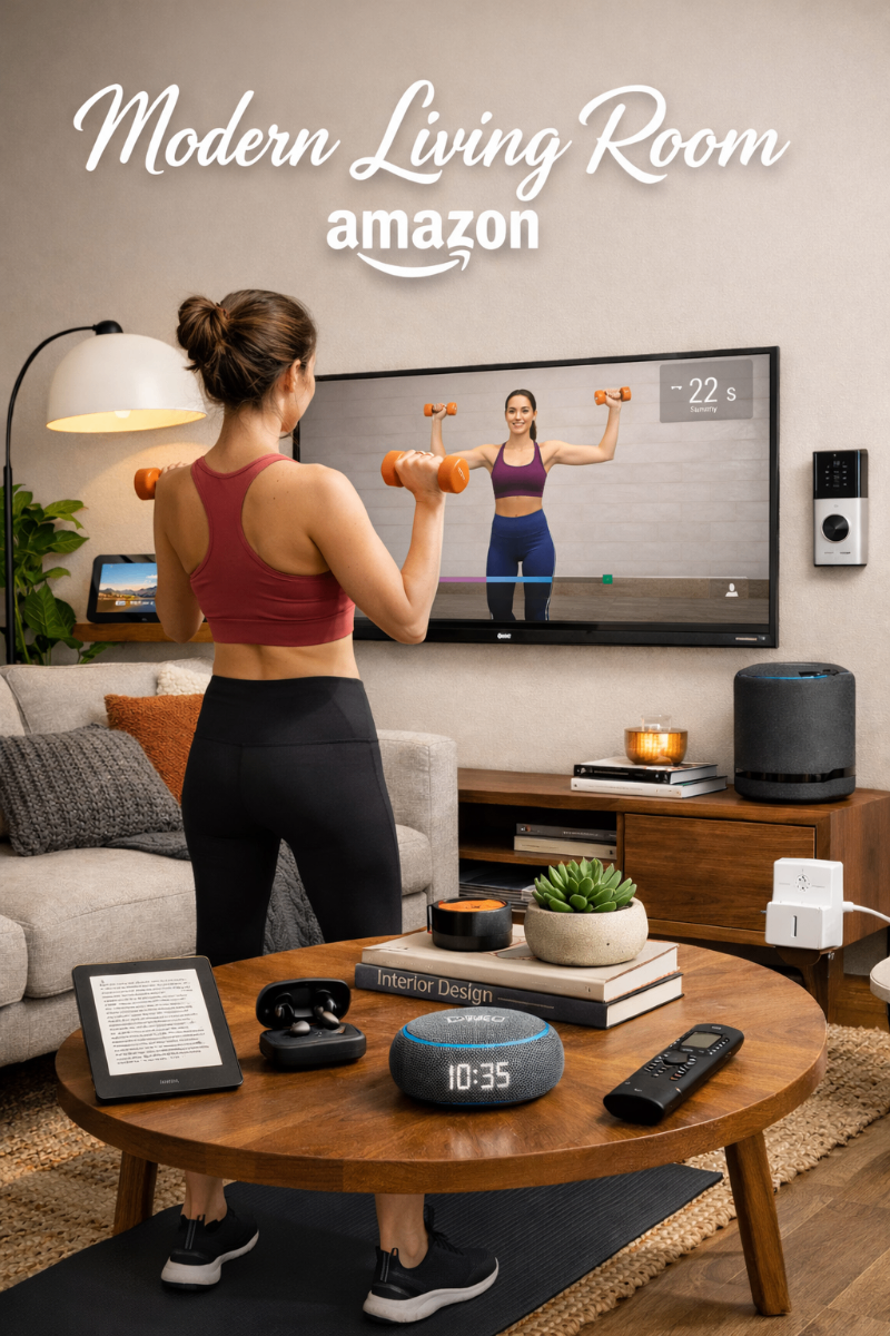 Modern Living Room Amazon Setup
