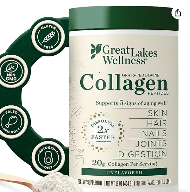 Collagen Peptides (Unflavored, 10g per serving)