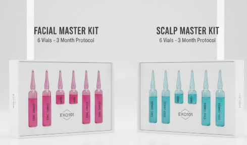 EXO101 Facial Complex and Scalp Complex bottles